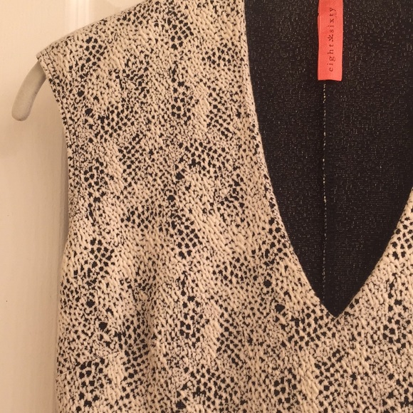 Eight Sixty Black and White Fitted Mini Dress - XS - Picture 5 of 6